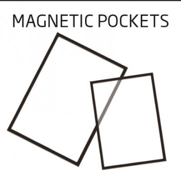 Plastlomme med magnet Infostand A5