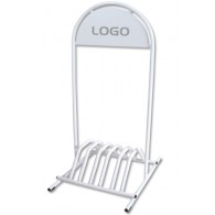 Fortovsskilt med cykelparkering 58x120cm hvid